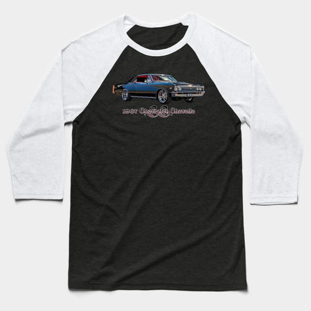 1967 Chevrolet Chevelle SS 396 Coupe Baseball T-Shirt by Gestalt Imagery